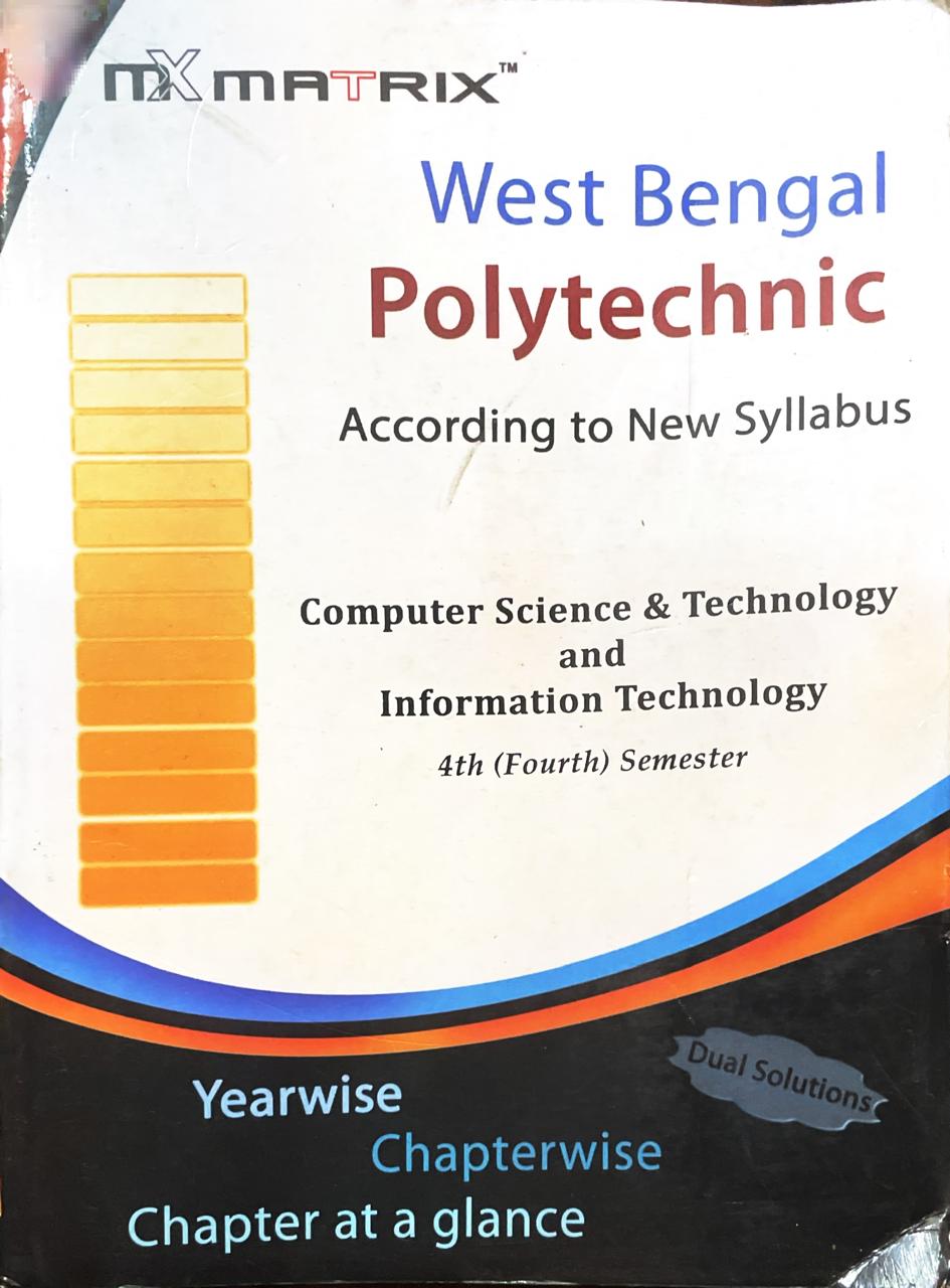 MATRIX DIPLOMA 4TH SEM CST 2023